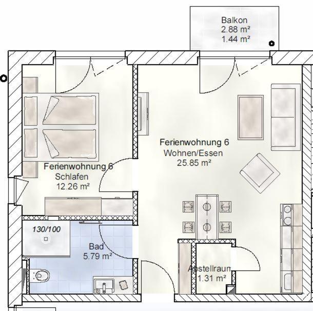 Sporthotel Neuruppin - Apartmenthaus Mit Ferienwohnungen 外观 照片